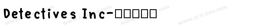 Detectives Inc字体转换